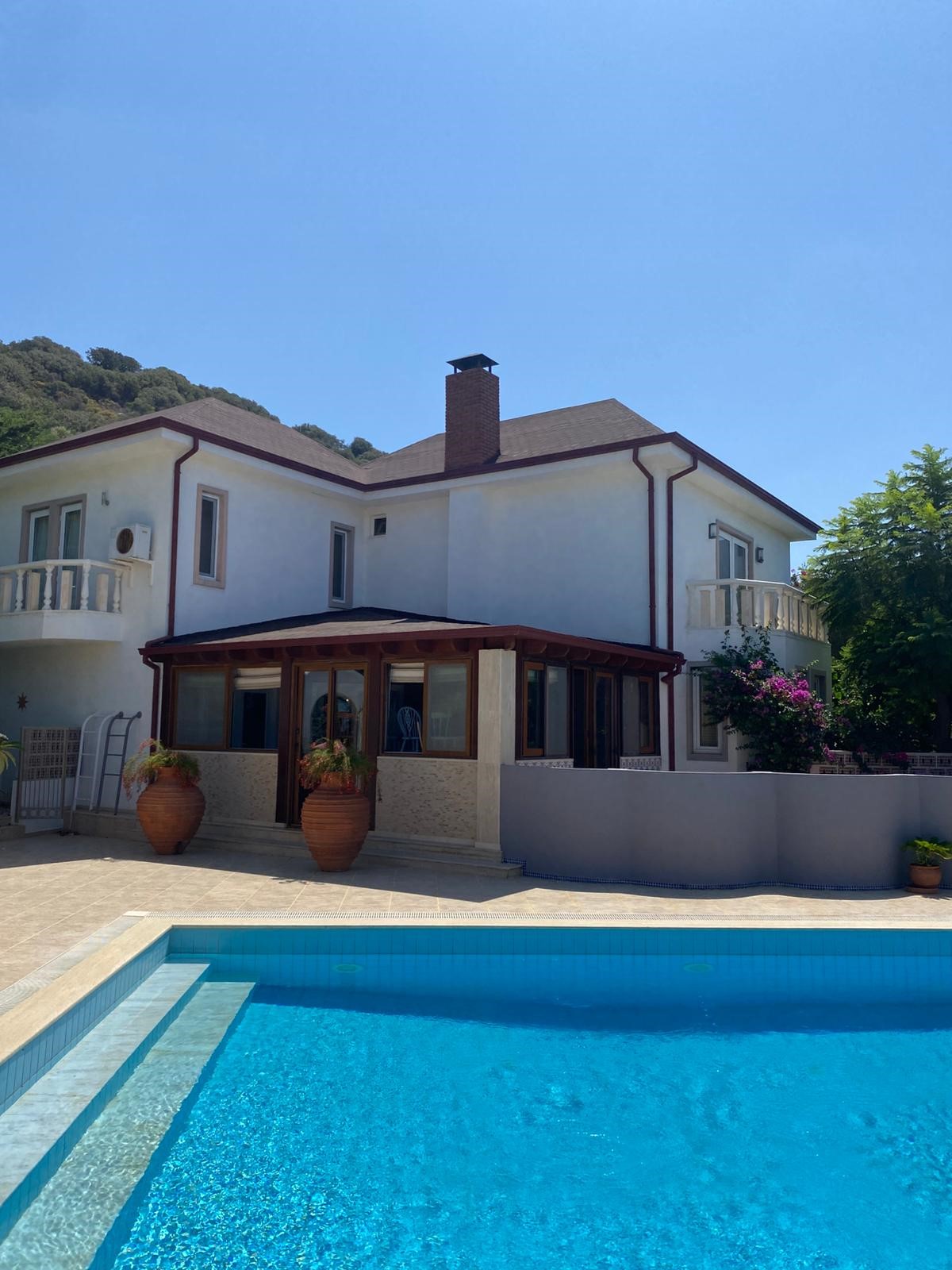 Kaş Çukurbağ yarımadasında deniz manzaralı muhteşem villa