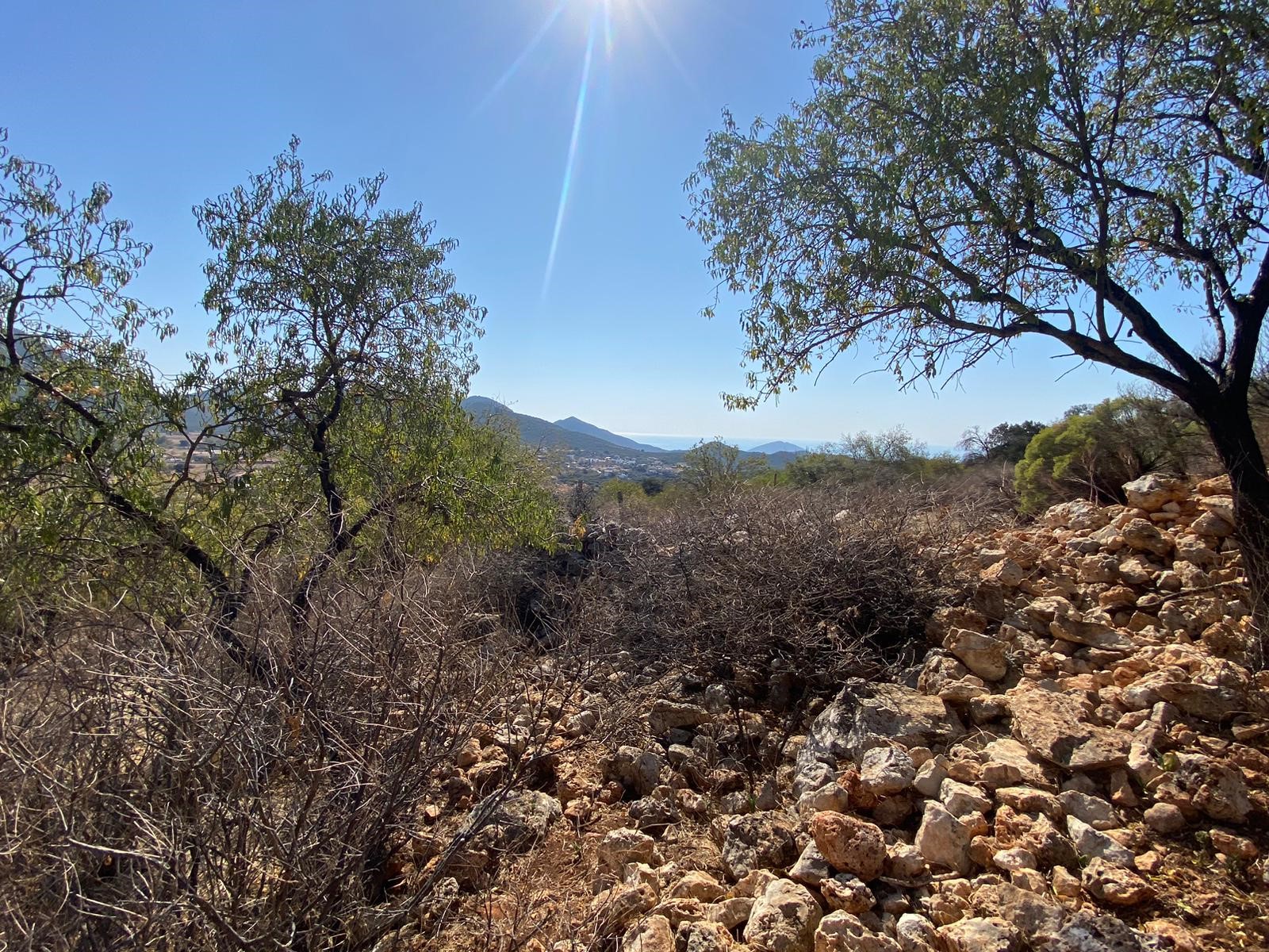 Kaşın gözde köylerinden Bayındır Asar mevkiinde deniz manzaralı arsa