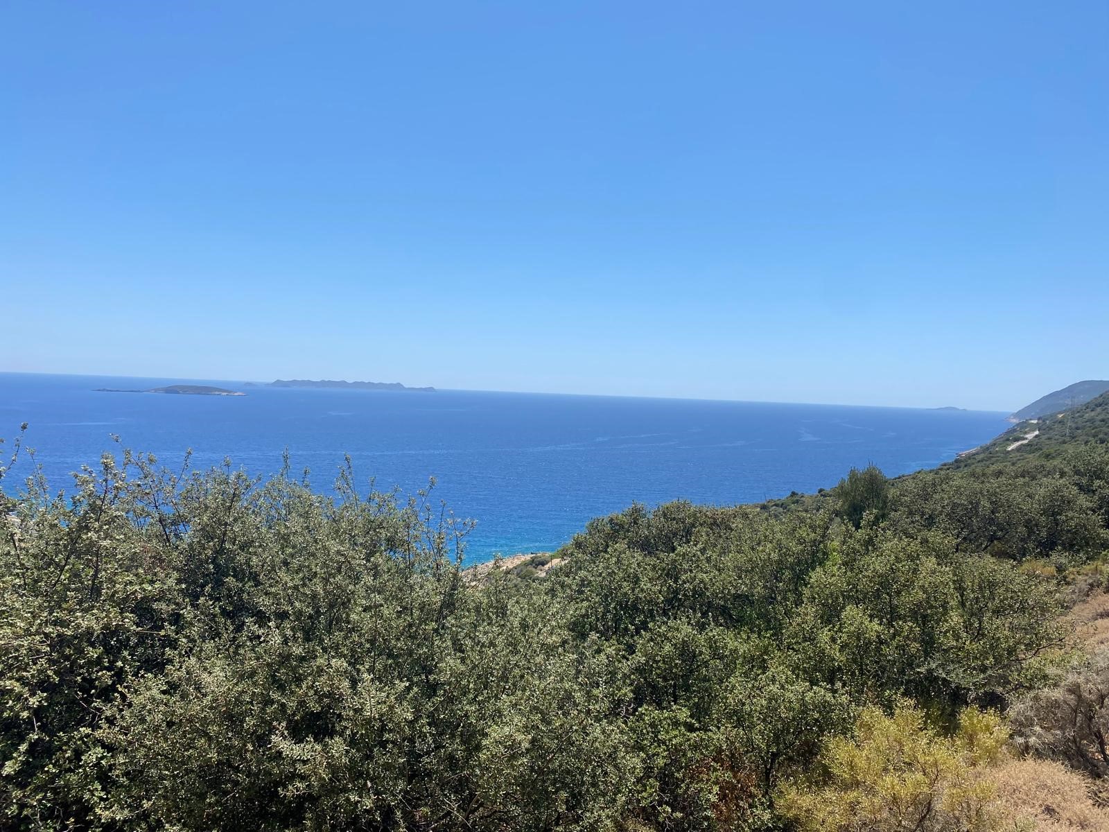 Kaş gökseki de deniz manzaralı yatırımlık parsel